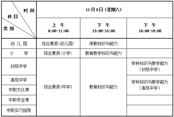 2019下半年河北教師資格證筆試公告